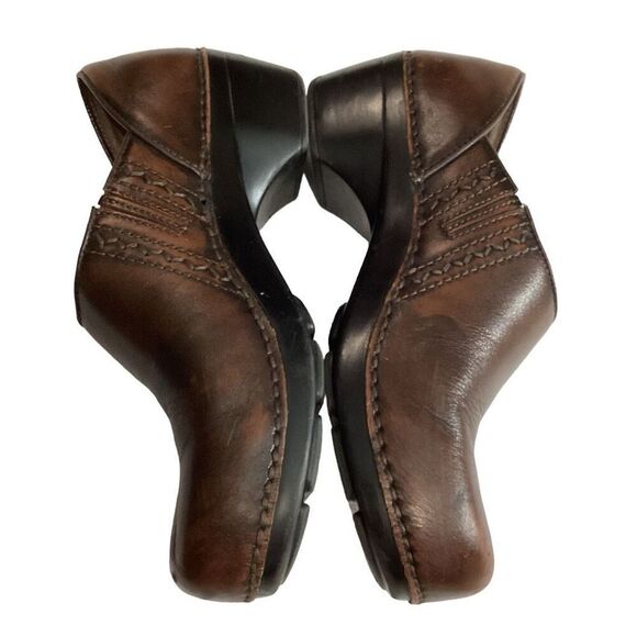 Dansko Sienna Leather Brown Clogs Mules Nursing Shoes US Women’s Size 9.5 EU 40 - Picture 4 of 11
